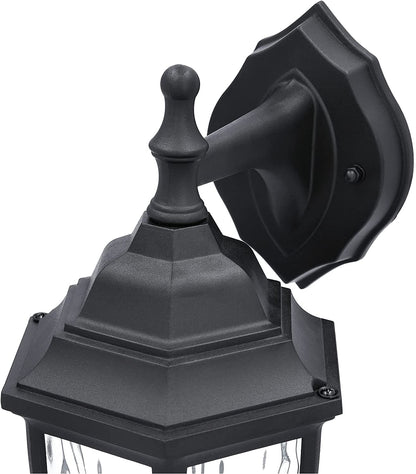 Sunset Lighting 11" Black Integrated LED 9W 500LM 4000K Porch Lantern Outdoor Wall Light F9931-31-2-4K