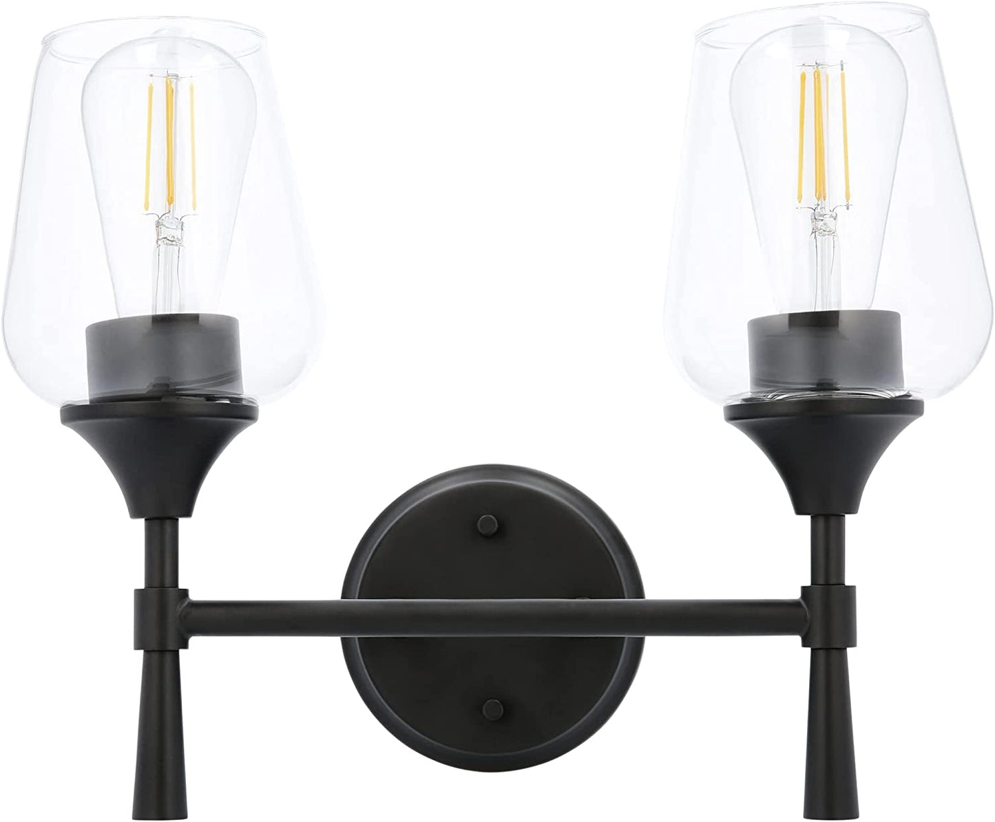 Sunset Stella 2-Light Bathroom Vanity Light, Black color F27012-31