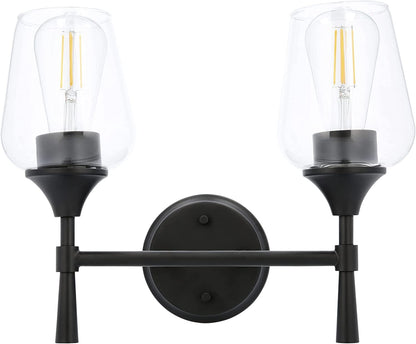 Sunset Stella 2-Light Bathroom Vanity Light, Black color F27012-31