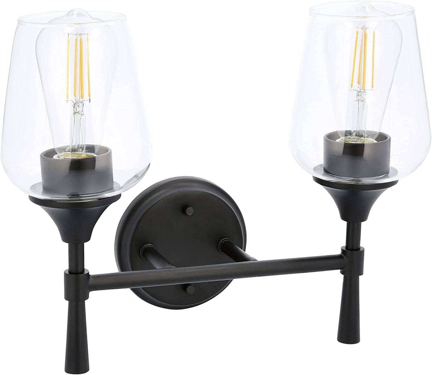 Sunset Stella 2-Light Bathroom Vanity Light, Black color F27012-31