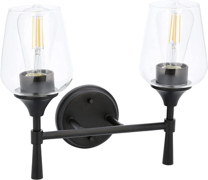 Sunset Stella 2-Light Bathroom Vanity Light, Black color F27012-31