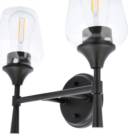 Sunset Stella 2-Light Bathroom Vanity Light, Black color F27012-31