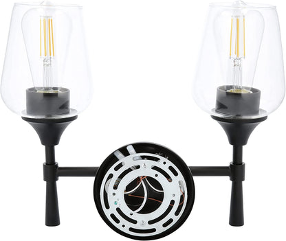 Sunset Stella 2-Light Bathroom Vanity Light, Black color F27012-31