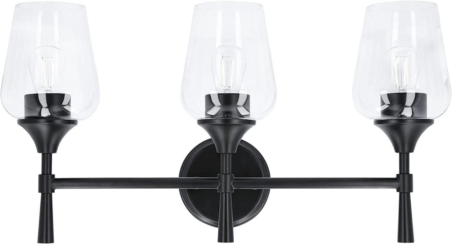 Sunset Stella 3-Light Bathroom Vanity 100W Light - Black color - F27013-31