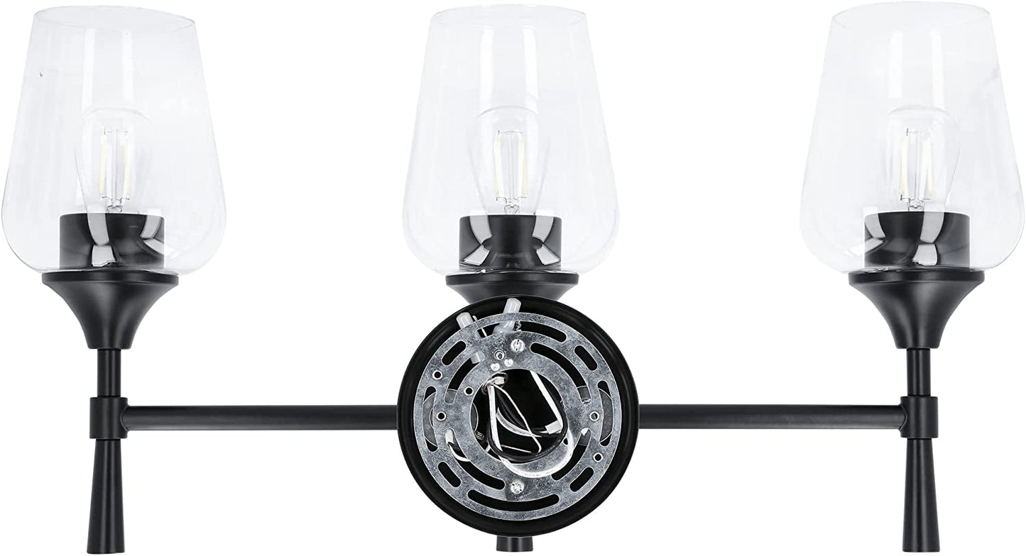 Sunset Stella 3-Light Bathroom Vanity 100W Light - Black color - F27013-31