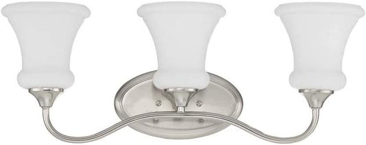 Sunset Valare 3-Light 100W MB Vanity Bright Satin Nickel - F23013-80