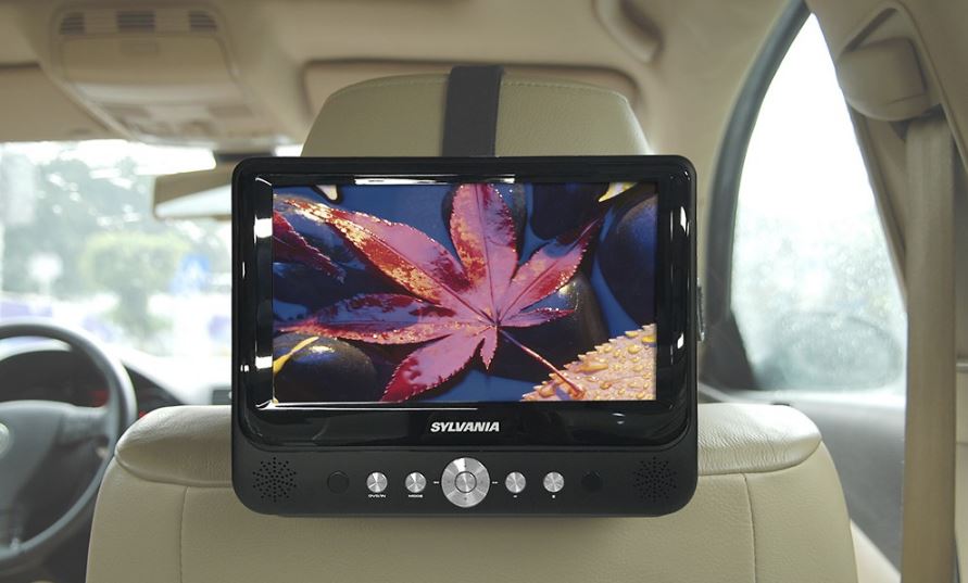 Sylvania SDVD9957 9" Dual-Screen DVD Media Player f/ Car w/ DVD SD USB
