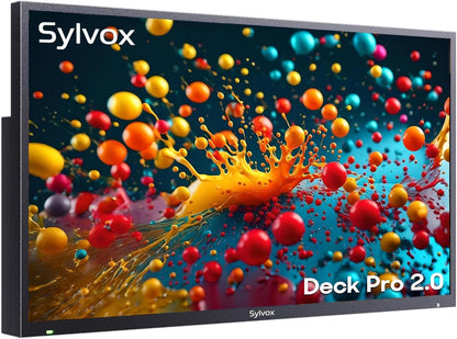SYLVOX 55" Outdoor TV, 1000nits Google Smart TV Built-in Google Assistant, Chormecast, IP55 Waterproof Outside TV OT55A2KHGD