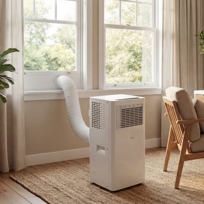 TCL - 250 Sq. Ft. 6,000 BTU Smart Portable Air Conditioner 3-in-1 with AC, Fan & Dehumidifier - White T06PC5S