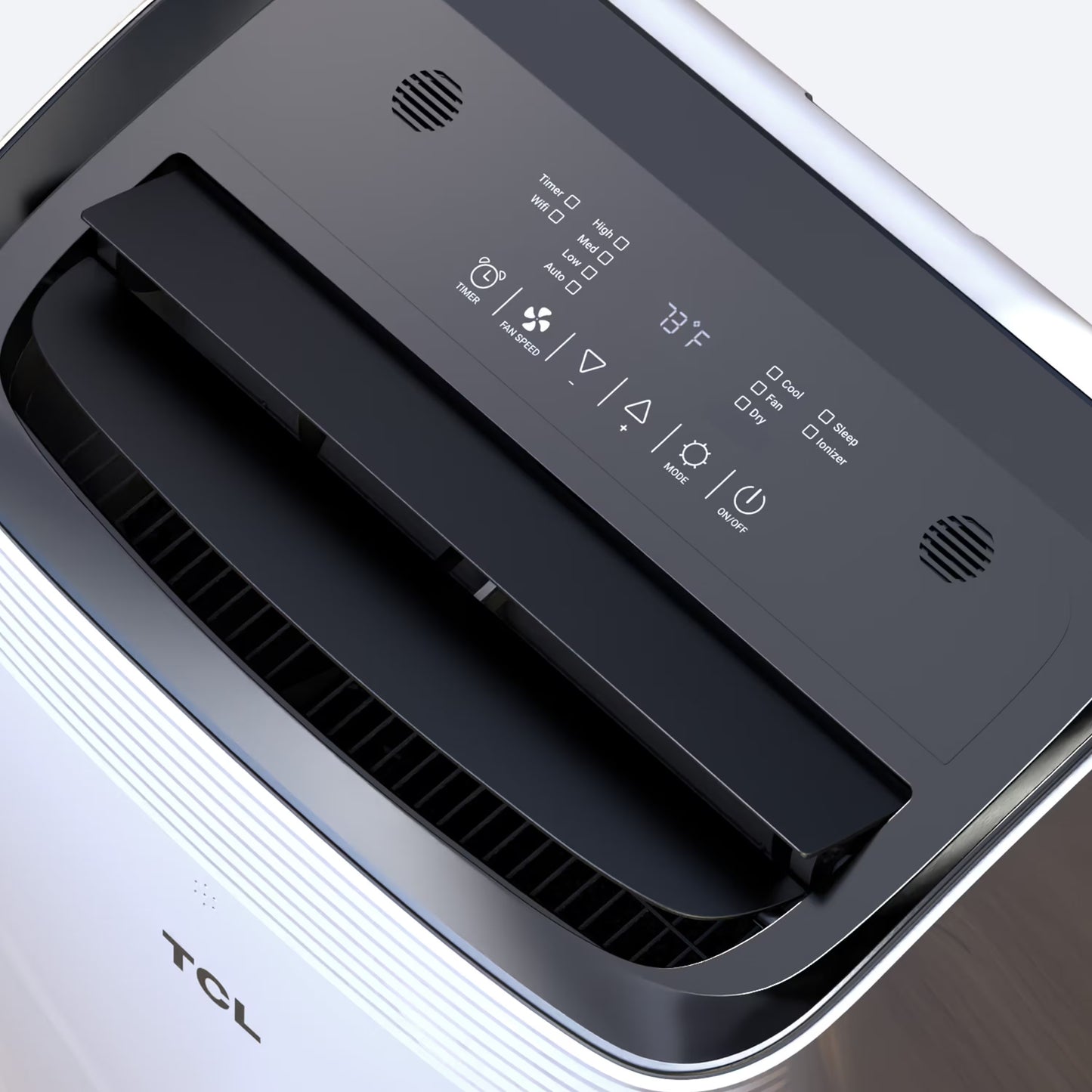 TCL - 350 Sq. Ft. 8,000 BTU Smart Portable Air Conditioner 3-in-1 with AC, Fan & Dehumidifier - White T08PC5S