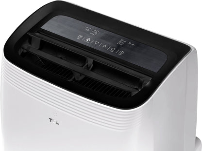 TCL - 450 Sq. Ft. 10,000 BTU Q-Series Ultra-Quiet Dual Hose Inverter Smart Portable Air Conditioner - White