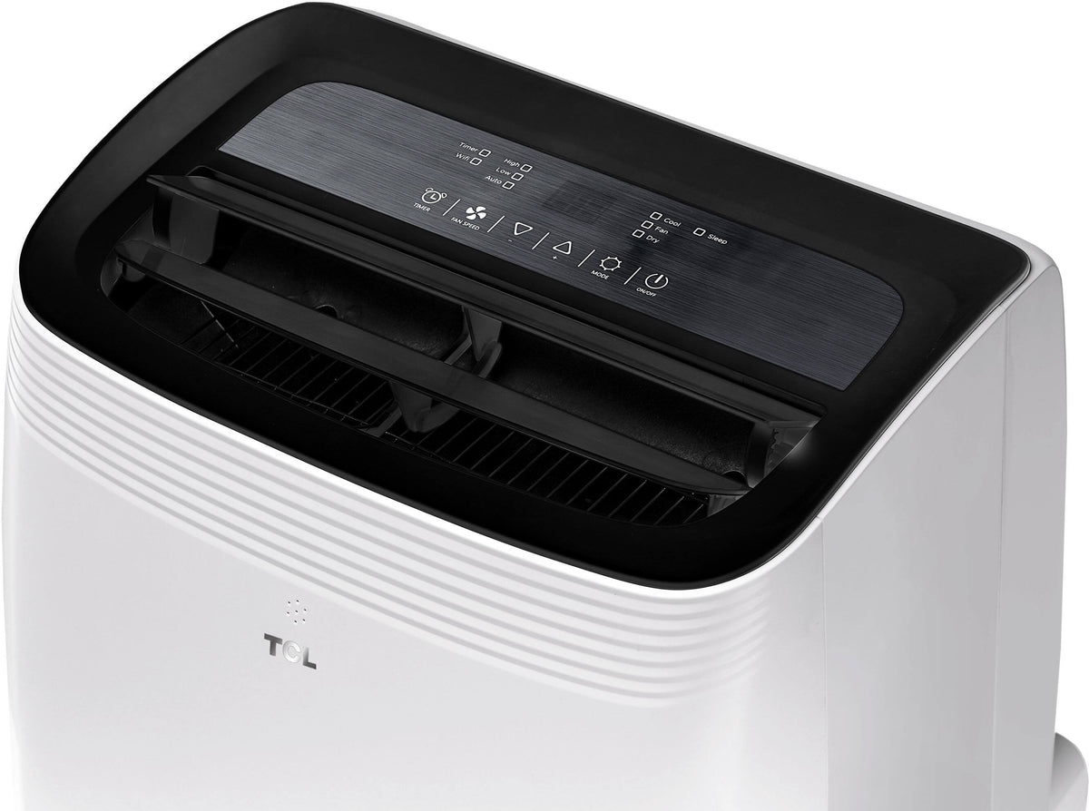 TCL - 450 Sq. Ft. 10,000 BTU Q-Series Ultra-Quiet Dual Hose Inverter Smart Portable Air Conditioner - White T10PQ5SD