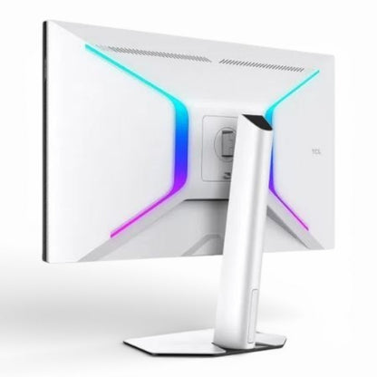 TCL 32" R84 Series 4K UHD HDR QD-Mini LED, 1ms, 165Hz, AMD FreeSync Premium, Built-In Speakers, Adjustable, Gaming Monitor Black & White 32R84