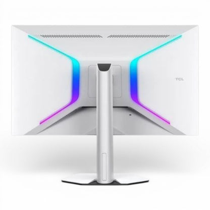 TCL 32" R84 Series 4K UHD HDR QD-Mini LED, 1ms, 165Hz, AMD FreeSync Premium, Built-In Speakers, Adjustable, Gaming Monitor Black & White 32R84