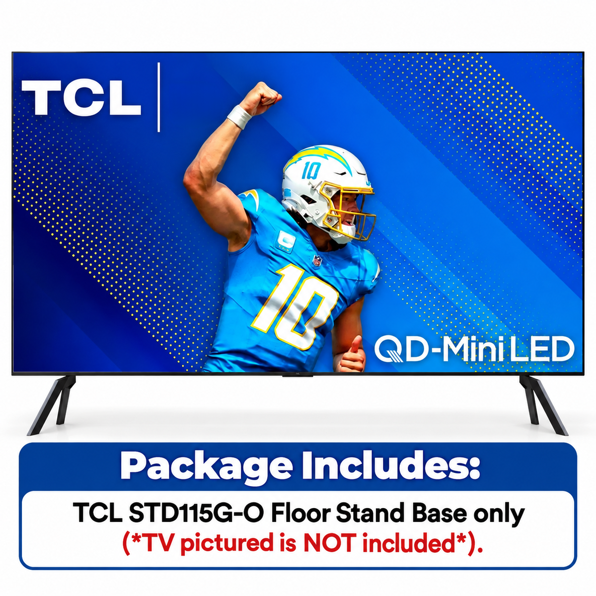 TCL TV Floor Stands for 115 inch QD-Mini LED TV - Black STD115G-O