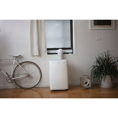 TCL 12,000 BTU ASHRAE/6,200 BTU DO (115-Volt) White Portable Air Conditioner with Heater & Remote, Cools 250-sq ft, 3 cooling speeds and 3 fan speeds TPC-12E/KA