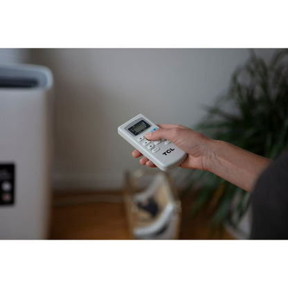 TCL 12,000 BTU ASHRAE/6,200 BTU DO (115-Volt) White Portable Air Conditioner with Heater & Remote, Cools 250-sq ft, 3 cooling speeds and 3 fan speeds TPC-12E/KA