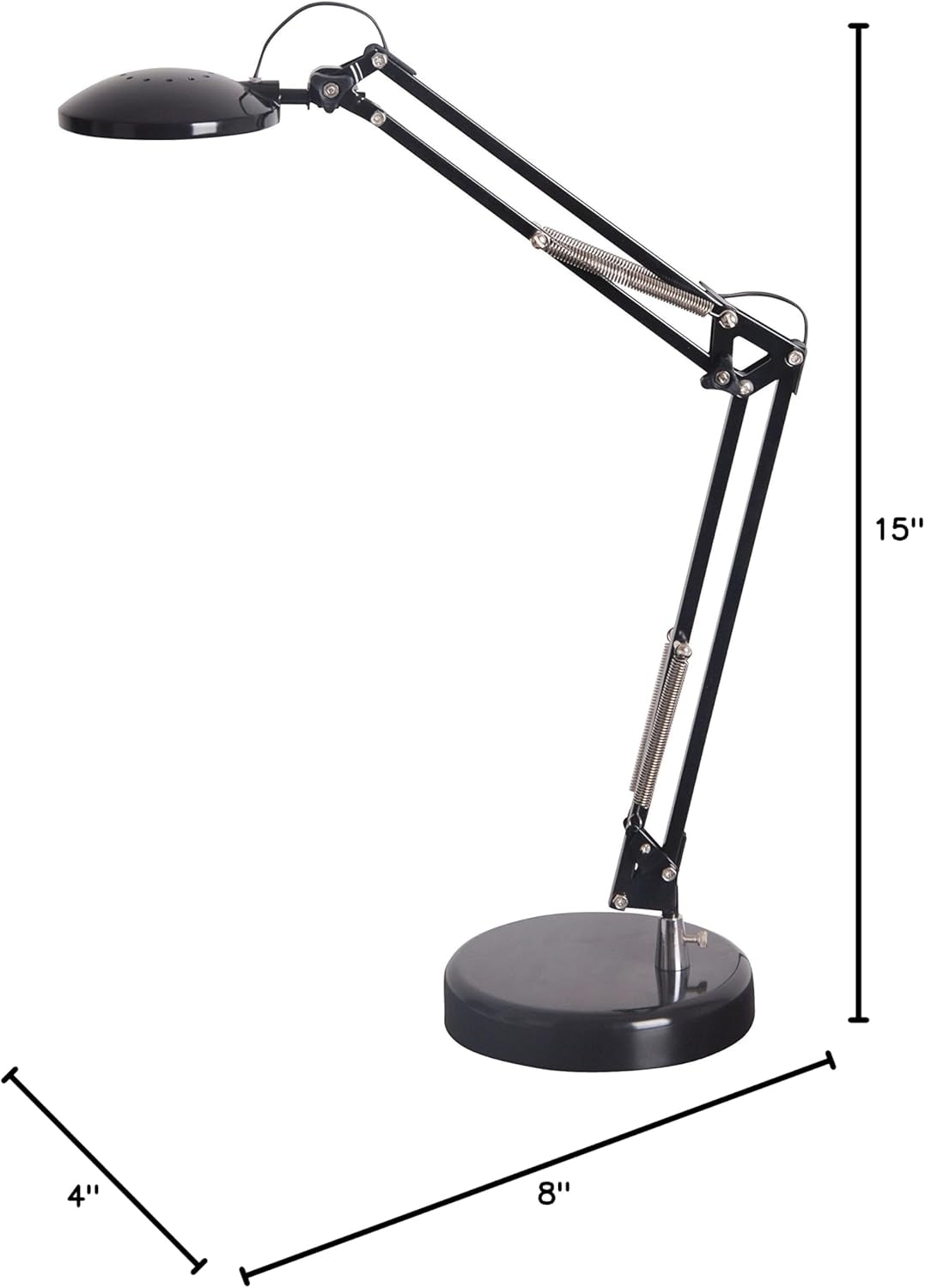 Tensor LED Architect Desk Lamp 19" Black Dims: 19"H x 6"W x 6"D - 10C-005