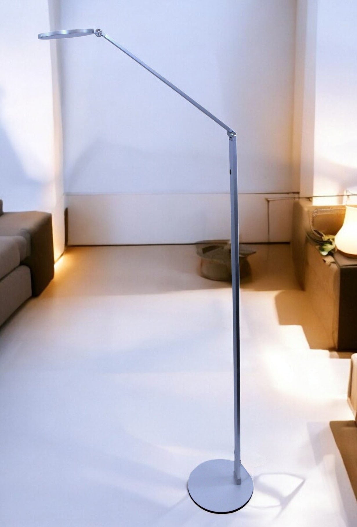 Tensor Slim Line O Foldable Floor Lamp 45" Stand Brushed Aluminum 970 Lms 20842-000