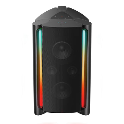 TCL TP201K Portable Bluetooth Party Speaker with 220W Powerful Sound, 5 RGB Dynamic Light Shows, 12 Hour Battery
