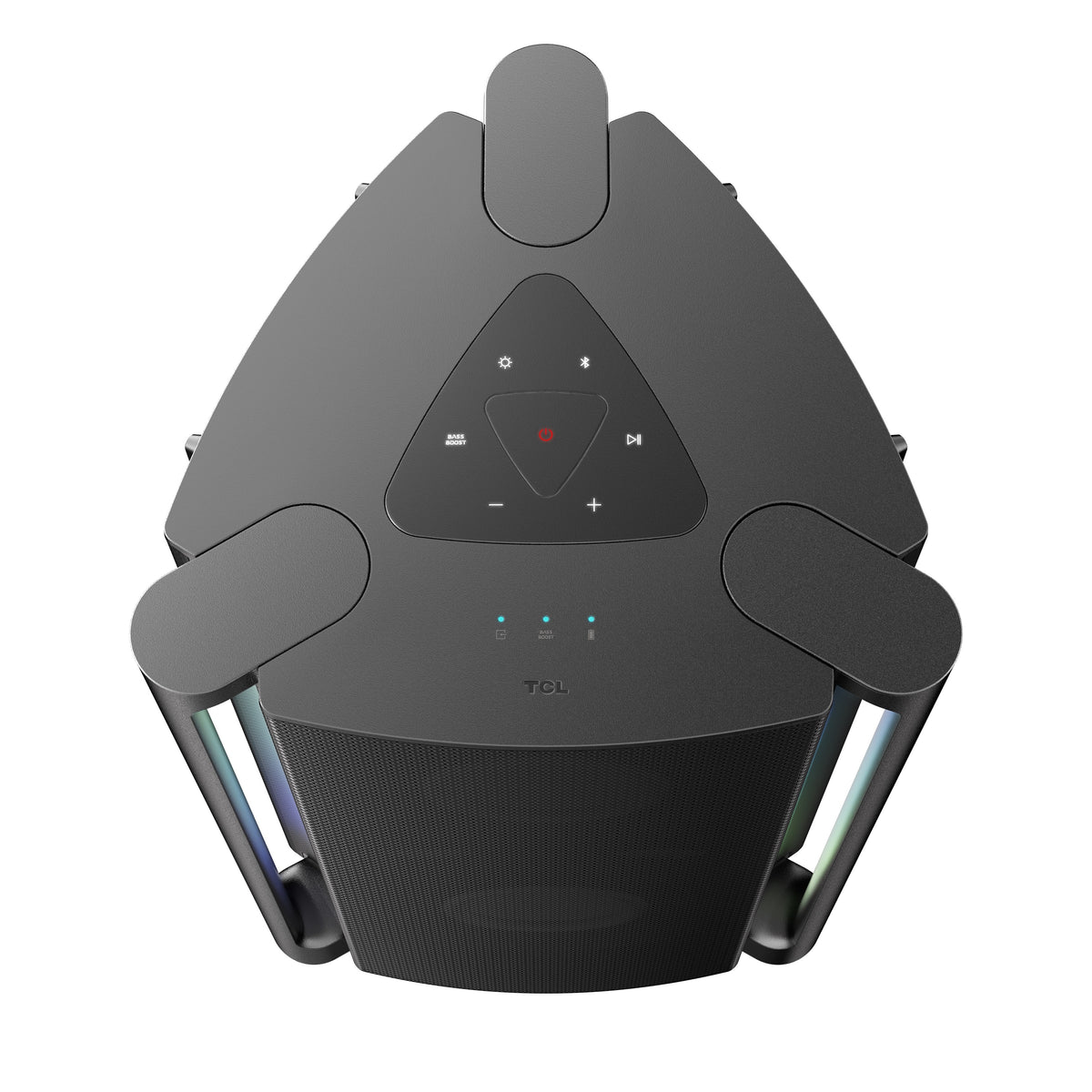 TCL TP201K Portable Bluetooth Party Speaker with 220W Powerful Sound, 5 RGB Dynamic Light Shows, 12 Hour Battery