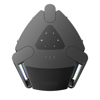 TCL TP201K Portable Bluetooth Party Speaker with 220W Powerful Sound, 5 RGB Dynamic Light Shows, 12 Hour Battery
