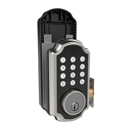 TURBOLOCK TL116 Digital Deadbolt Lock Keypad, Electronic Deadbolt Brushed Nickel