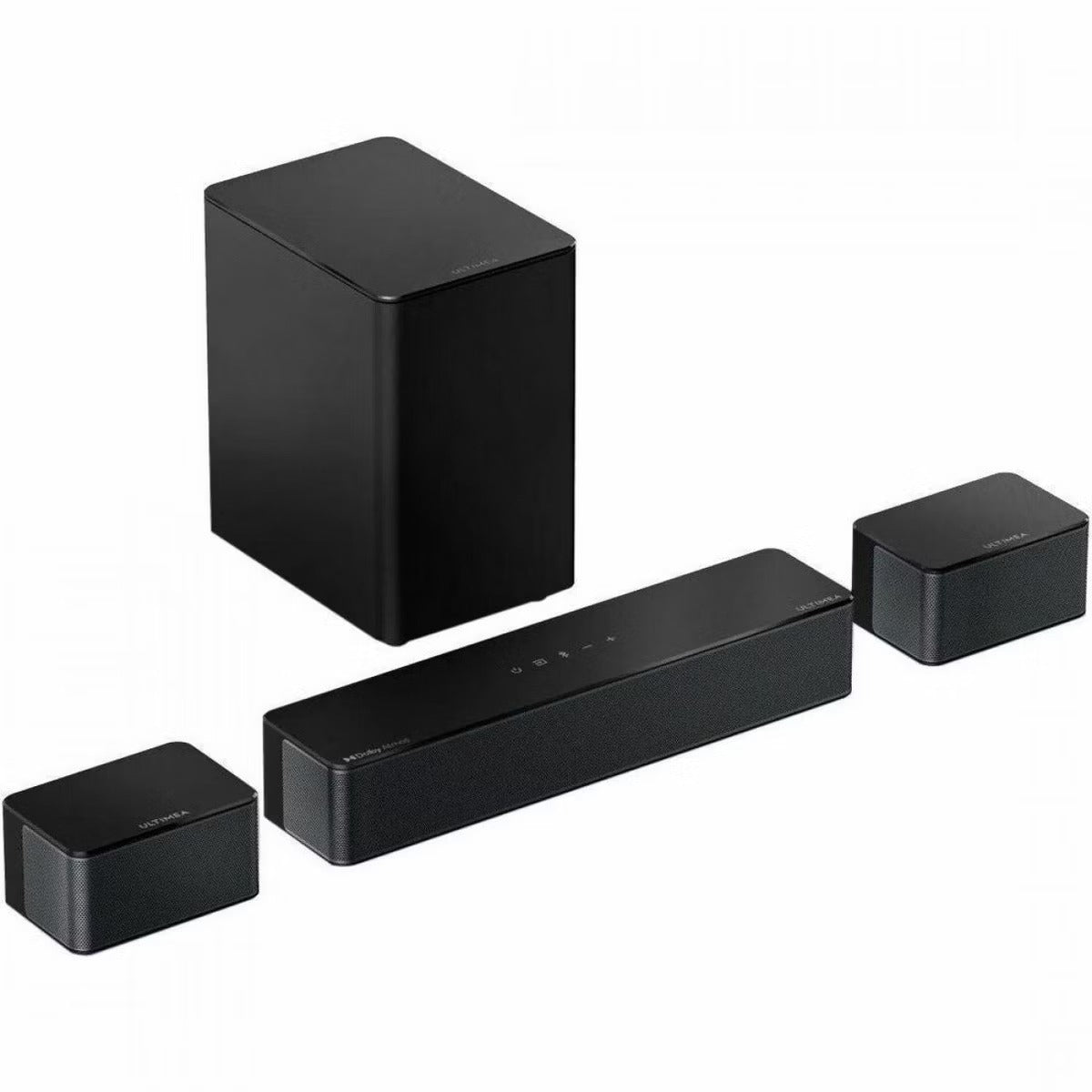 ULTIMEA Poseidon U2520 5.1 Bluetooth Sound Bar Speaker - 410 W RMS - Black - Wall Mountable - 40 Hz to 18 kHz