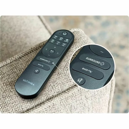 ULTIMEA Poseidon U2520 5.1 Bluetooth Sound Bar Speaker - 410 W RMS - Black - Wall Mountable - 40 Hz to 18 kHz