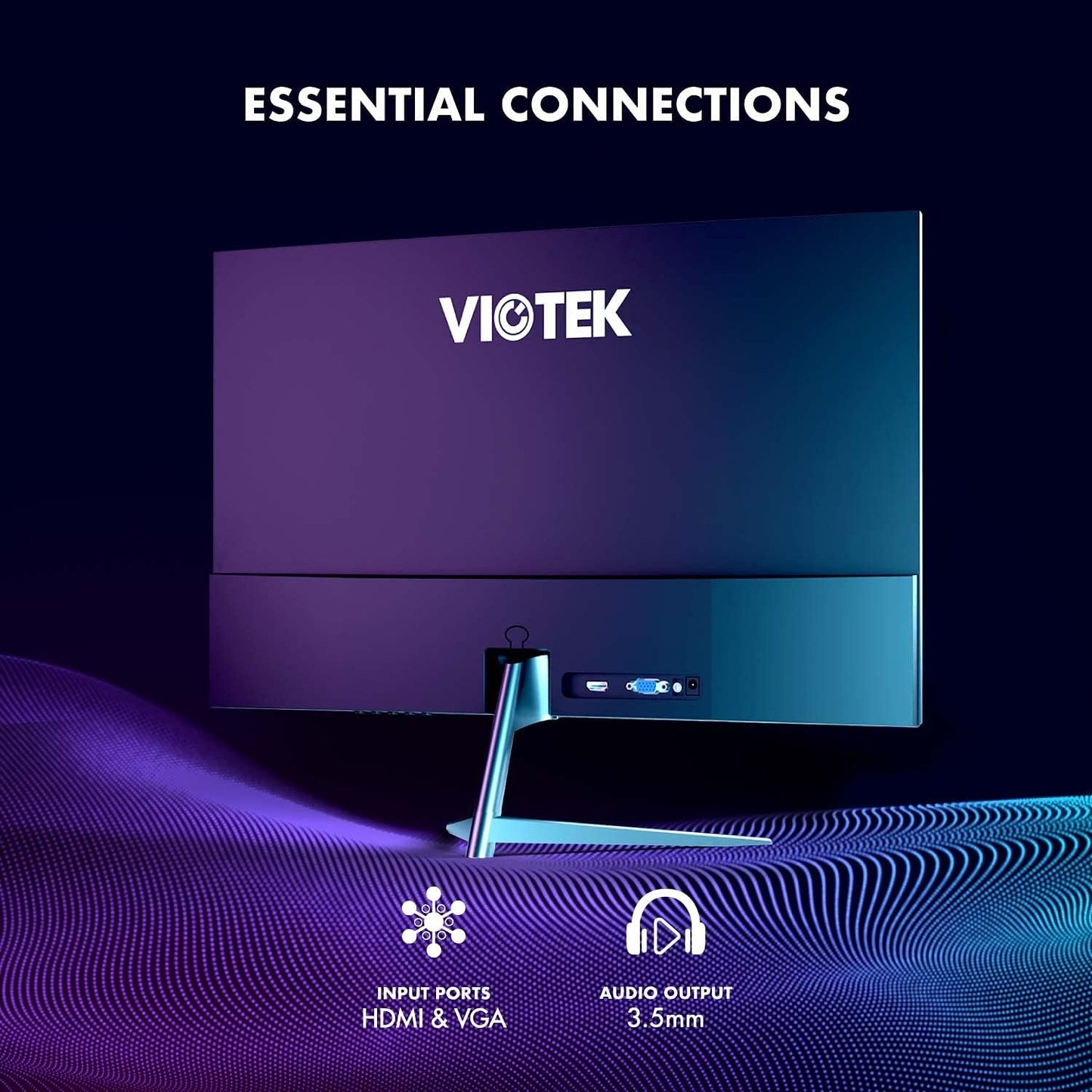 Viotek 24" LED Curved Gaming Monitor 75hz 1080p 8ms, HDMI, VGA NBV24CB2