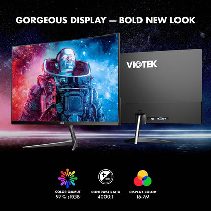 Viotek 24" LED Curved Gaming Monitor 75hz 1080p 8ms, HDMI, VGA NBV24CB2