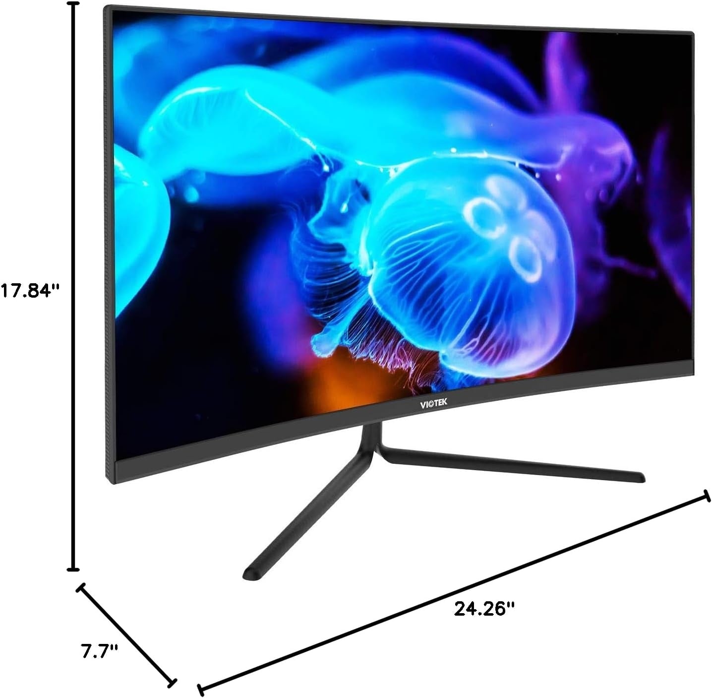 Viotek 27" Curved LED Monitor 75Hz 1920x1080p 8ms HDMI, VGA - NBV27CB