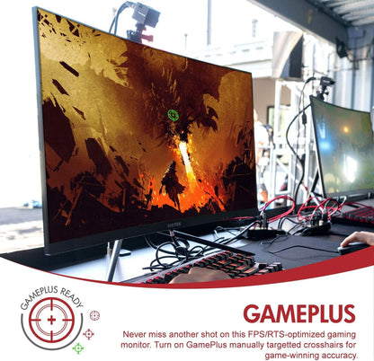 Viotek GN27DW 27" Curved Gaming Monitor, 1440p 144Hz 4.8ms HDMI, DP