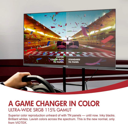 Viotek 27" LED Gaming Monitor 144HZ 2560x1440p 1ms, DP, HDMI GFT27DB