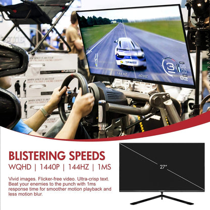 Viotek 27" LED Gaming Monitor 144HZ 2560x1440p 1ms, DP, HDMI GFT27DB