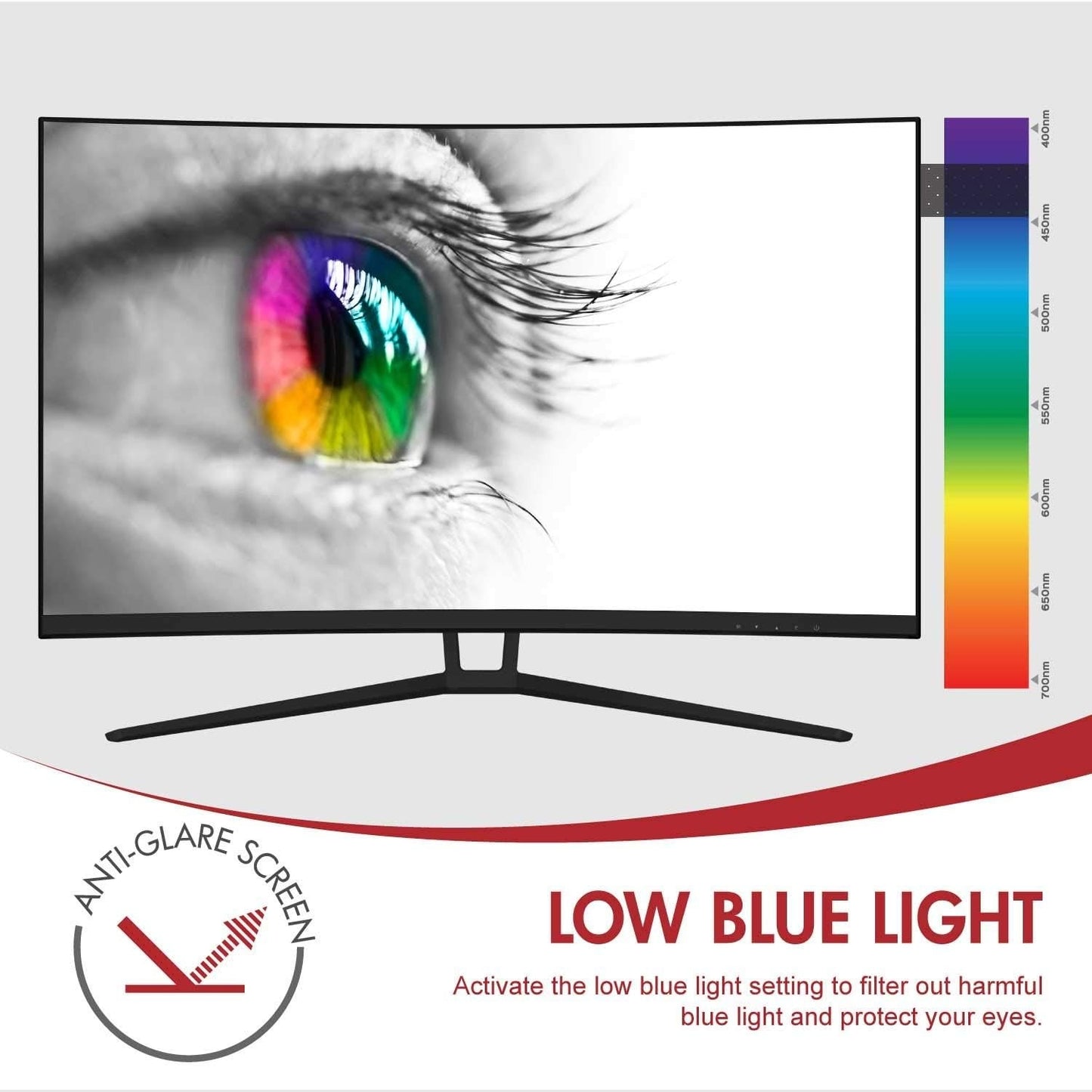 Viotek 32" LED Curved Monitor 1080p 75hz, 5ms VGA HDMI VESA - NB32CB