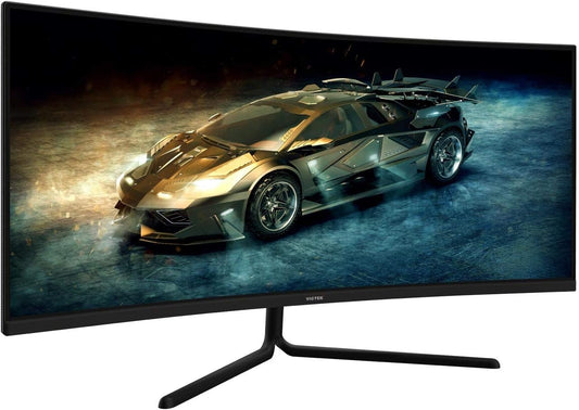 Viotek 34" LED GNV34DB 100Hz 1440p 5ms Gaming Monitor, Curved 1500R, 3 HDMI, DP