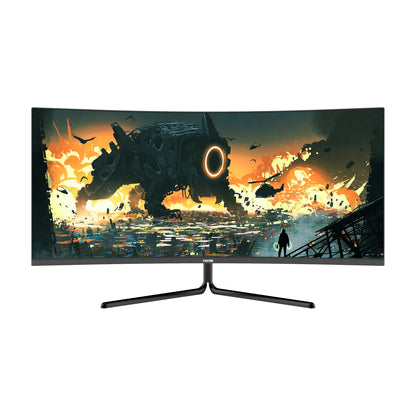 Viotek 34" Curved Gaming LED Monitor 144Hz 4ms 3440 X 1440 UWQHD 2X HDMI DP