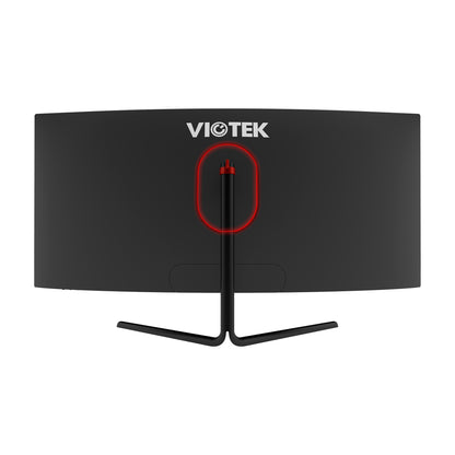 Viotek 34" Curved Gaming LED Monitor 144Hz 4ms 3440 X 1440 UWQHD 2X HDMI DP