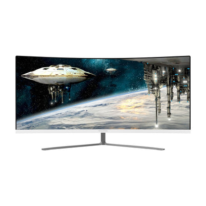 Viotek GN34C 34” Ultrawide QHD Curved Professional Monitor 100Hz 21:9 with FreeSync - White color