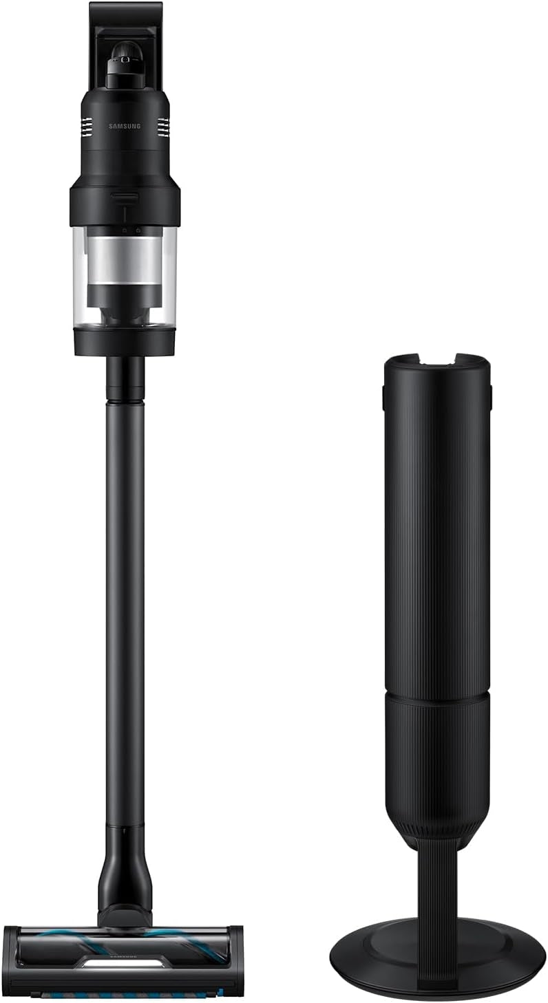 Samsung Bespoke AI Jet Ultra Cordless Stick Vacuum with All-in-One Clean Station and 400AW Suction Power Satin Black VS90F40DMK