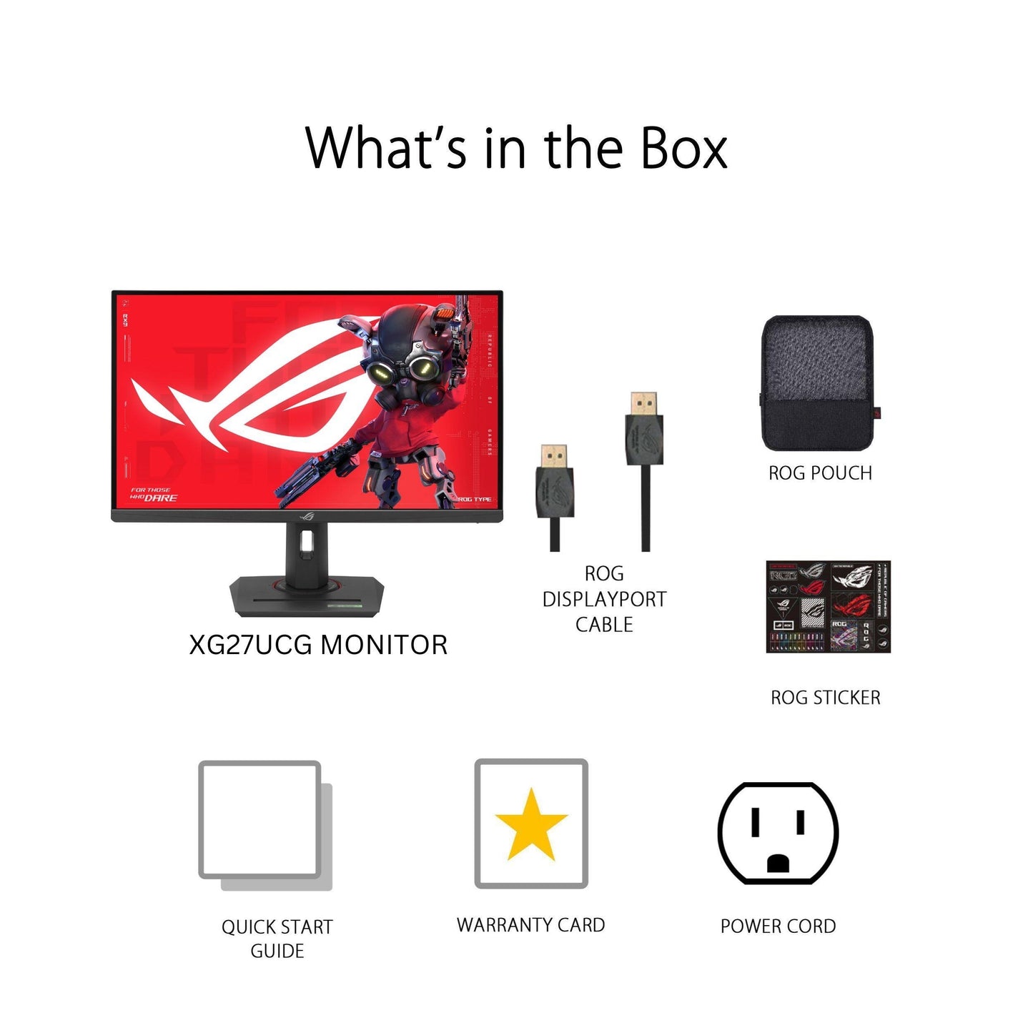 ASUS - ROG Strix 27" Dual Mode (4K 160Hz, FHD 320Hz) 1ms Gaming Monitor (DisplayPort, HDMI) - Black XG27UCG