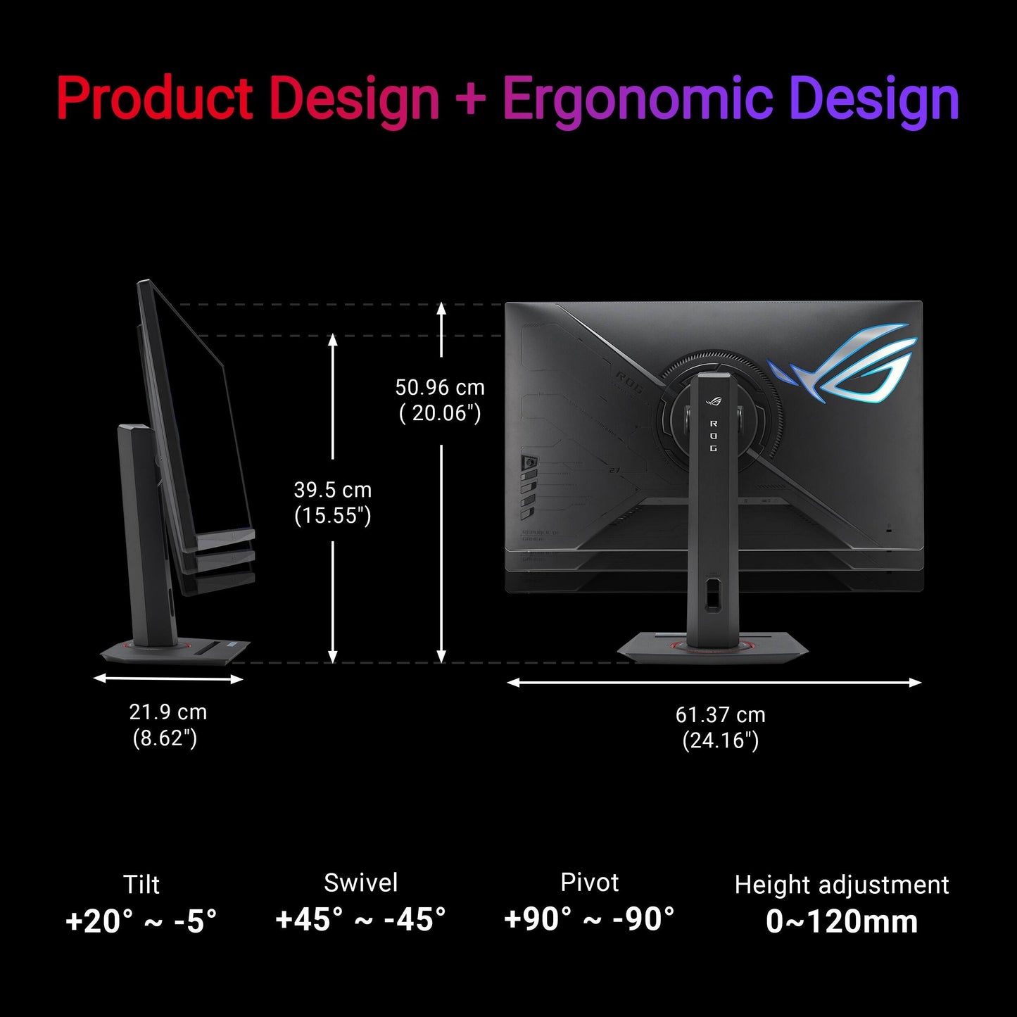 ASUS - ROG Strix 27" Dual Mode (4K 160Hz, FHD 320Hz) 1ms Gaming Monitor (DisplayPort, HDMI) - Black XG27UCG