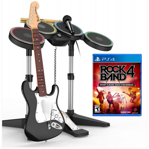 Pack Rock Band 4 PS4 + MadCatz Band in a Box (Guitare, Micro et Batterie)