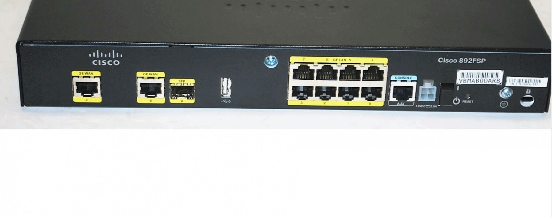 Intuïtie kolonie Justitie Cisco 890 Gigabit Ethernet Sec. Router - ROUTERS/SWITCHES - NETWORKING