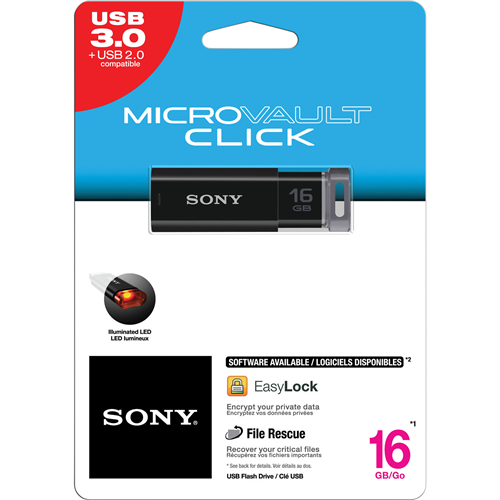 Sony Microvault Click 16 Gb Flashdrive Memory 6527