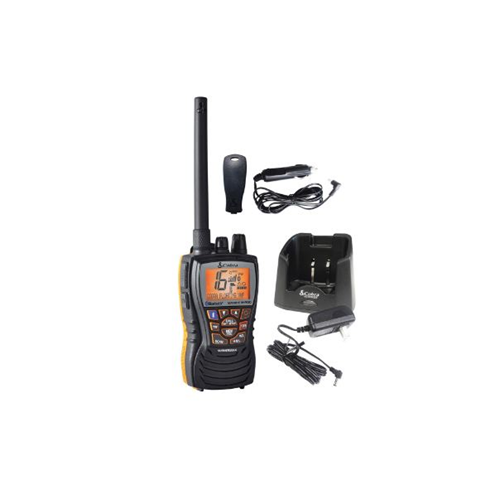 Cobra MRHH500FLTBT Floating VHF Radio with Bluetooth Wireless Technology and Rewind-Say-Again