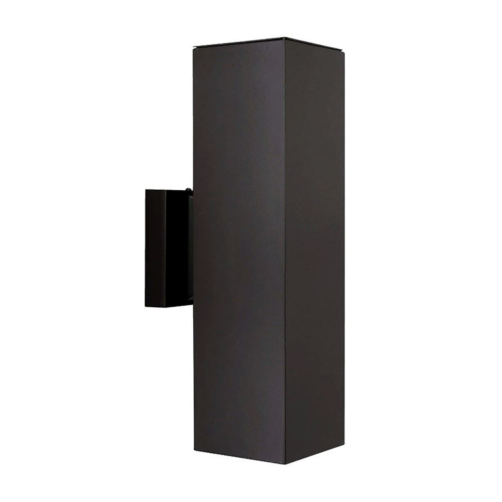 2LT 4IN SQUARE ALUM WALL SCONCE OB