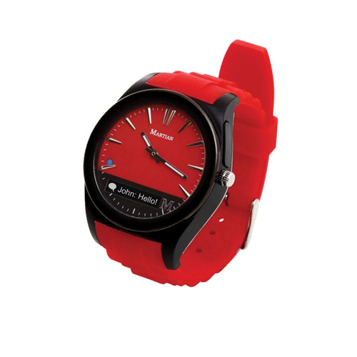 Martian Watches Notifier Smart Watch Red