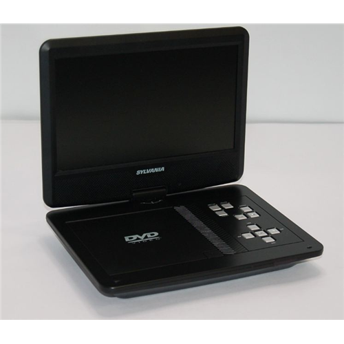 10'' DVD SD USB Swivel Remote Bat - Blac